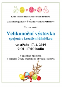 Velikonoční výstavka - 17.4. 2019
