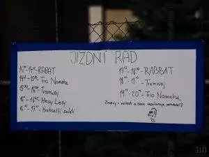 Jízdní řád koncertu