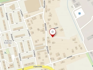 Pozice dubu, zdroj: mapy.cz