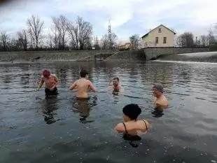 Zahájení otužilecké sezóny na Hrabovském splavu - 2.10. 2021