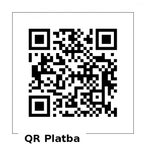 QR kód s přednastavenou částkou 1000 Kč, částku si jakkoliv upravte.