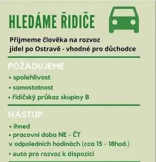 Lahůdky Hrabová: Hledáme řidiče