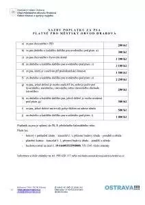 Sazby poplatku dle OZV 162023