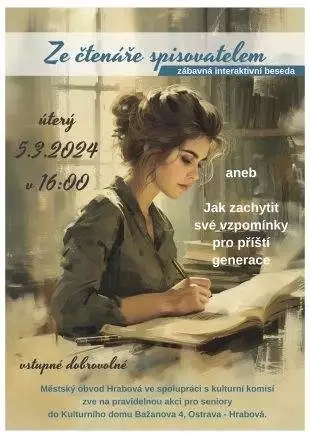 Hrabová: Ze čtenáře spisovatelem – 5.3. 2024