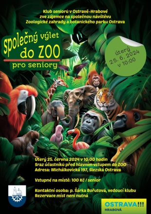 Hrabová: Výlet do ZOO pro seniory – 25.6. 2024