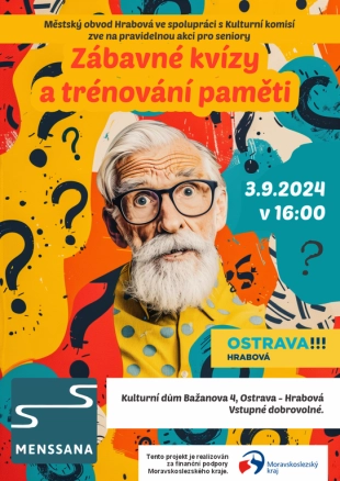 Hrabová: Trénink paměti a kvízy pro seniory – 3.9. 2024