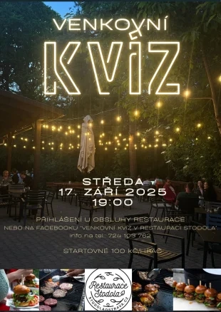 Hrabová: Venkovní kvíz v restauraci Stodola - 17.9. 2025