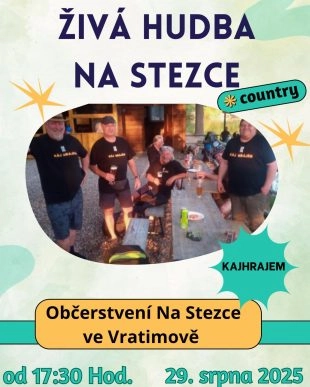 Vratimov: Živá hudba Na Stezce - 29.8. 2025