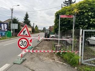 (FOTO) Hrabová: Začala výstavba přechodu před TJ Sokol